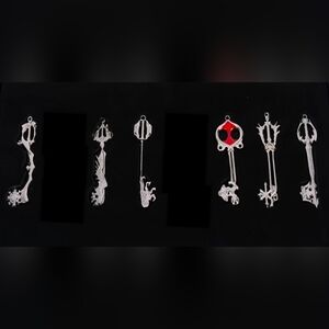 Kingdom Hearts Keyblade 6 Set Keychains